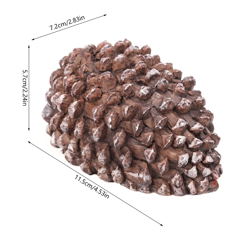 Practical Cash Container Realistic Pine Cone Shaped Key Stash with Concealed Compartment Discreet Money Storage Box Dropshipping