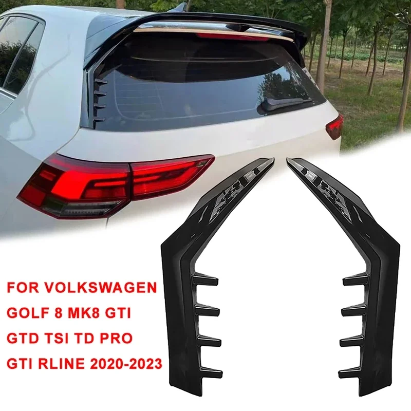 

2Pcs/set Rear Window Side Spoiler Rear Wing Spoiler Fit for Volkswagen Golf 8 MK8 GTI GTD TSI TD Pro GTI Rline 2020-2023