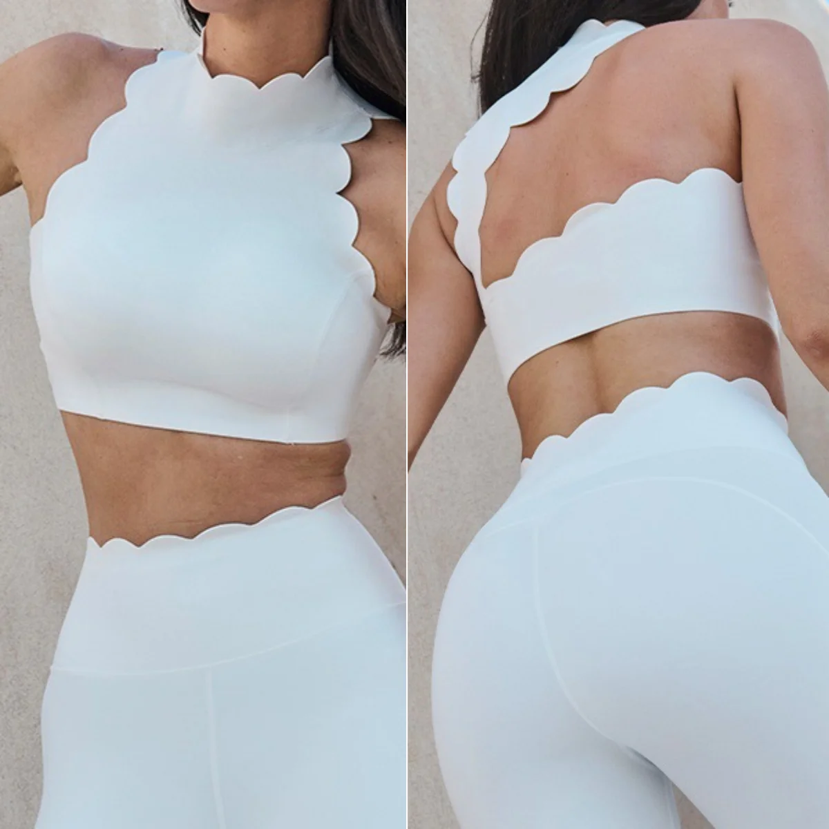 여성용 할로우 아웃 레이스 타이트 탑, 가슴 패드 누드 느낌 스포츠 조끼, 피트니스 의류, 뷰티 백 요가 의류, 브래지어