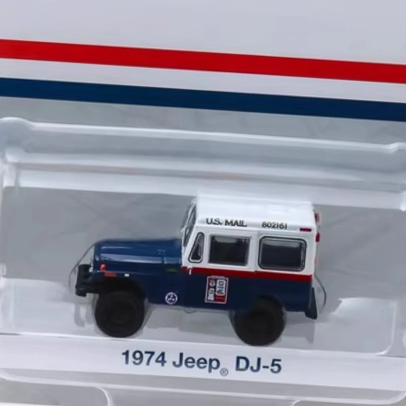 

1:64 1974 Jeep DJ-5 U_S_ Mail Civil Mail Jeep Original Packaging Collection Toys Gifts for Friends First Choice