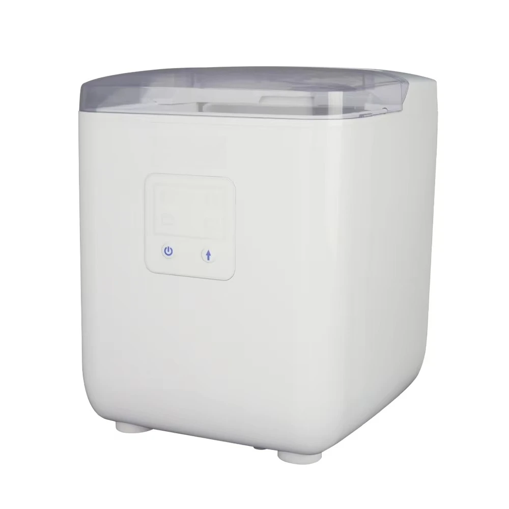 

Electric Home & Hotel Use Plastic Countertop Ice Maker With Bullet Cube Ice 12KG/24H Output