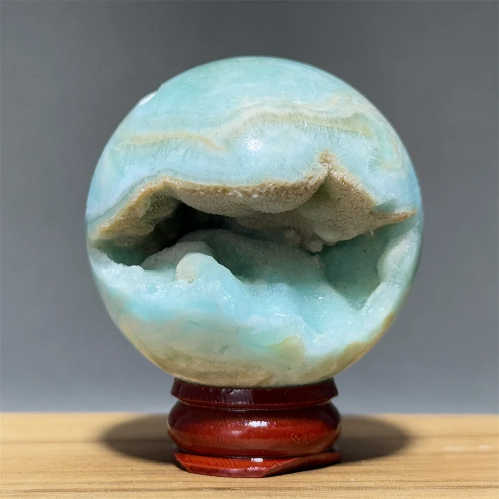 Mineral Heteropolítico, Bola de Cuarzo Mineral Natural, Energía Aura, Sanación Espiritual, Meditación, Gema, Decoración del Hogar, Regalo + Base