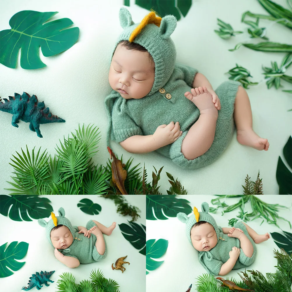 adorable-tenue-de-photographie-pour-nouveau-ne-dinosaure-combinaison-tricotee-ensemble-bonnet-assorti-theme-dessin-anime-pour-seance-photo-de-bebe-en-studio