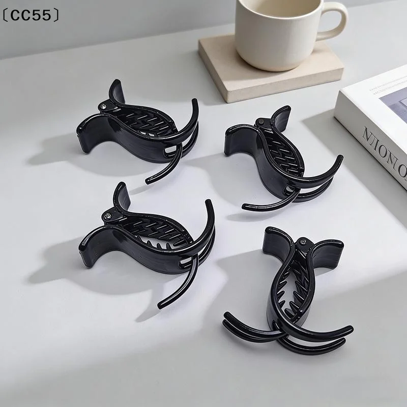 5/10Pcs Creamy Hair Clip Accessories Black Mini 2+1 Three-Pronged Hair Clip Korean Seamless Bangs Clip〔CC55〕