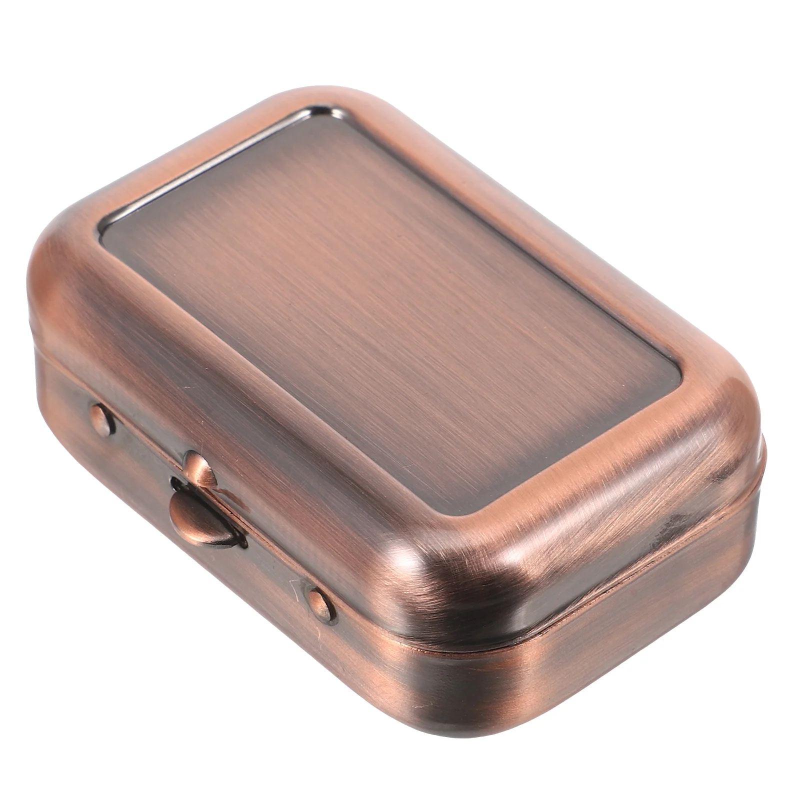 

Портативная металлическая прямоугольная пепельница, ветрозащитная коробка для путешествий, кемпинга, автомобиля, использования на открытом воздухе, миниатюрная карманная пепельница для курения