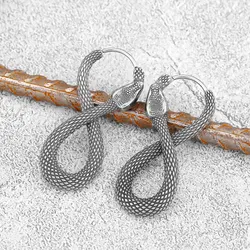 Classic Animal Street Tail Snake Viking Earrings Nordic Men's Amulet Jewelry Earrings Punk Party Dedicated High-quality Gifts