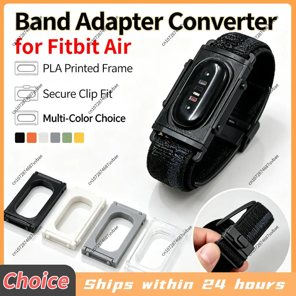 Band Adapter Bracket Frame For Fitbit Air To Whoop 5.0 Multi-Purpose Modding Housing Cover Compatible with Nylon Sports Straps