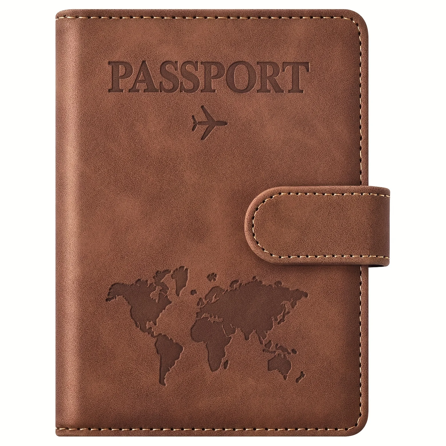 Passport Holder, Passport Cover with Credit Card Slot and Boarding Pass Slot Combo, Passport Wallet Case Book Travel Must Have,