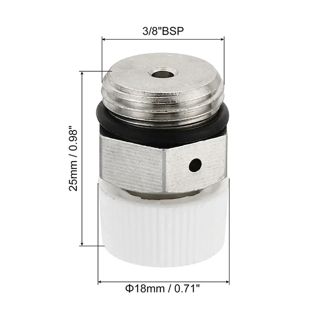 2Pcs Male Thread Nickel Plated Brass Manual Radiator Air Vent Plug Valve Fully Automatic Air Vent Valve Accessory Part