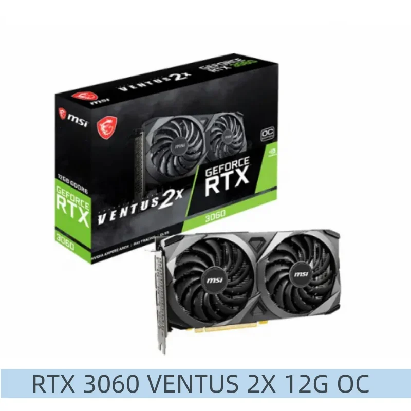 Gelée-Carte vidéo GeForce RTX 3060, VENTUS 2X 12G OC Gaming,12 Go GDDR6,192 bits,HDMI,DP, PCI-E 4.0,8 broches, entièrement neuve