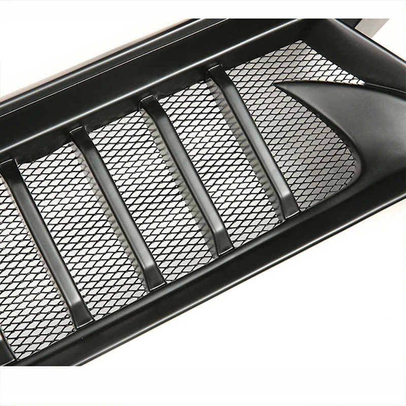 For Jeep Renegade 2019 20 21 22 23 Front Bumper Mesh Grille  Sport Racing Matt Glossy Black Carbon Exterior Upgrade Accessories - view 4