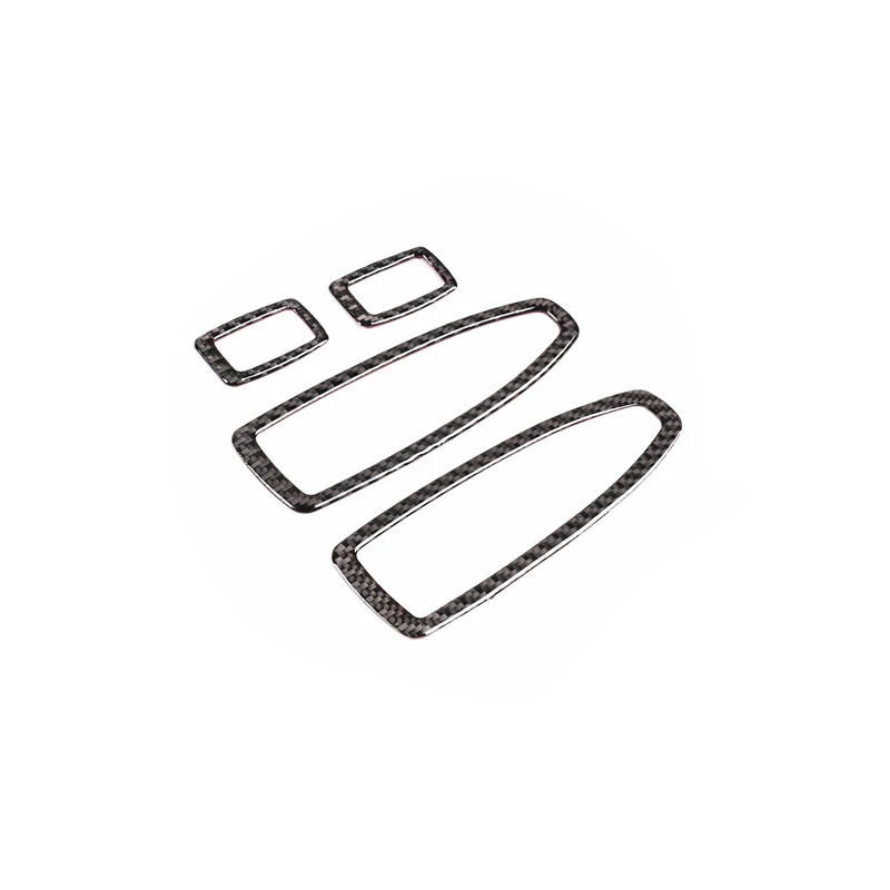 Car Accessories Soft Carbon Fiber Window Glass Lift Switch Button Decorative Panel For BMW 3 4 Series F30 F35 2013-2019