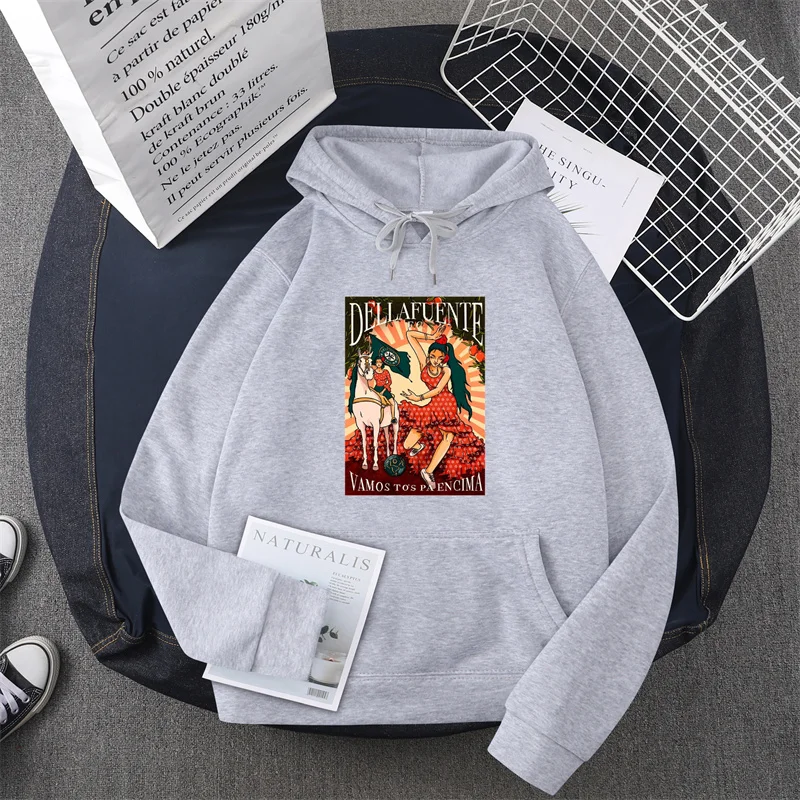 Dellafuente Fc hoodie Rap Tshirts Mens hoodie Male Cartoon Tops Kawaii Clothes Unisex Fashion Clothing