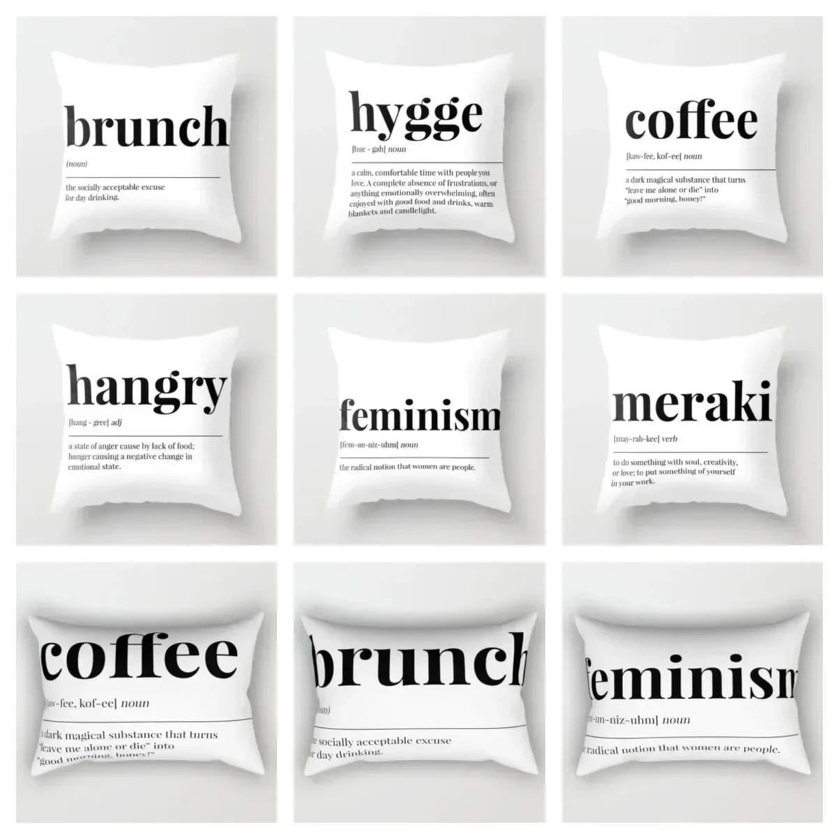 English Quotations living room decoration plush pillowcase,living Room Sofa Throw Pillow Cushion Cover 60X60,Home Decoration