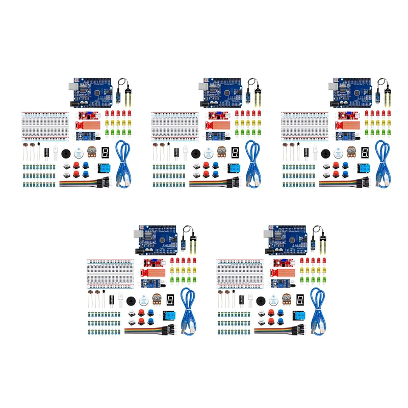5X подходит для Arduino Uno R3, комплект «сделай сам», стартовый комплект конденсатора/бриджа/приборной панели-ABQU