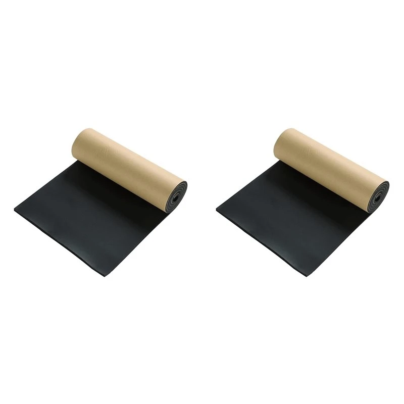 [NEW!A93G】 2X Sponge Neoprene With Adhesive Foam Rubber Sheet, 1/4In T X 12In W X 59In L, For Weatherproofing,Gasket Seals,