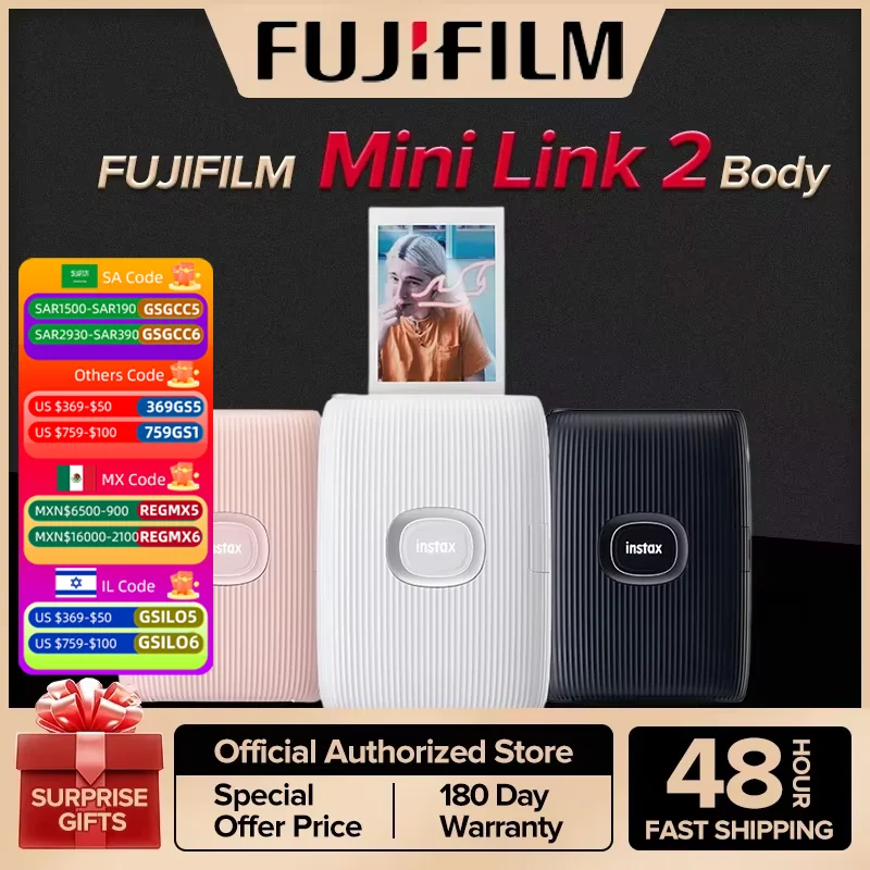 Origin NEW Fujifilm Instax Mini Link 2 Printer Instax Square Link Printer Instax Wide Link Instant Smartphone Printer