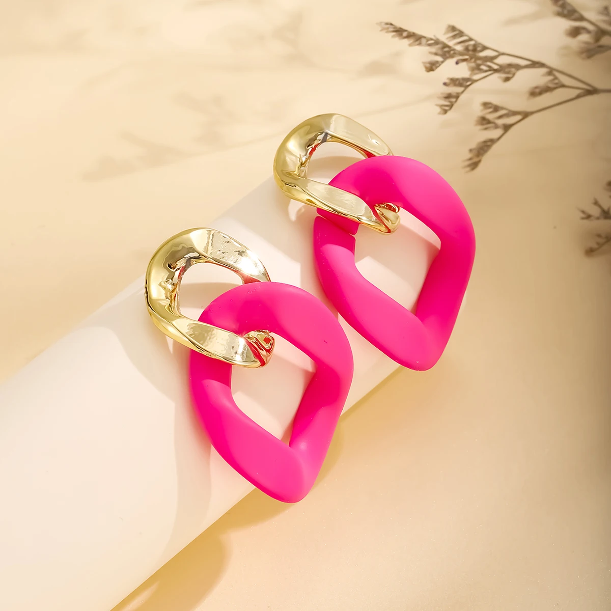 

New Vinatge Muticolor Women Earrings Punk Geometric Chain Exaggerated Temperament Gothic Accessories Earrings