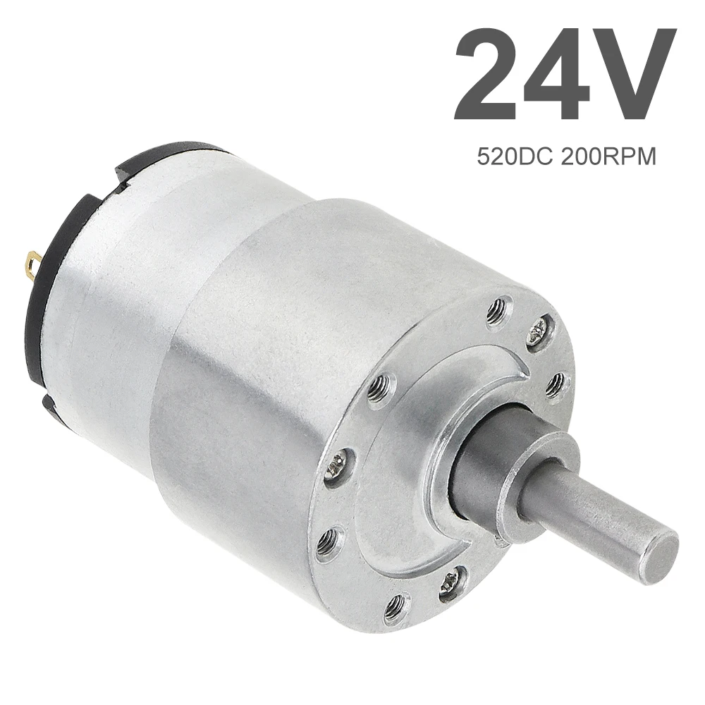 37GB-520 DC24V 200RPM Mini Reducer Motors with Metal Gear and High Torque for Smart Toilet / Robot
