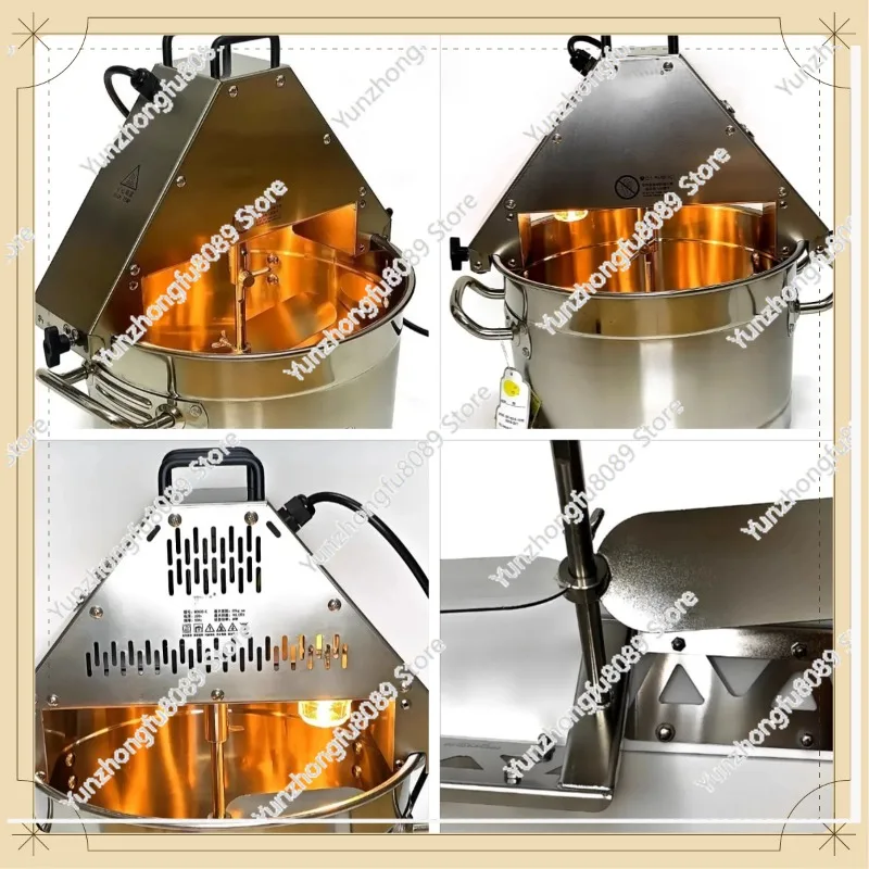 220V 110V M3020E 10L Automatic Stir Fry Machine Food Stirrer Pot Fry Jam Sauce Mixing Wok Electric Cooking Stirrer