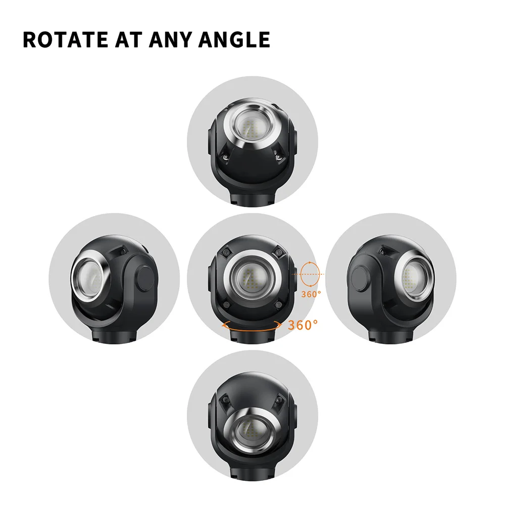 แหวนไฟแอลอีดีรูปปลาหมึกพร้อมขาตั้งโคมไฟตั้งแคมป์ตัวดูดแม่เหล็กโคมไฟเครื่องมือกลางแจ้งขาตั้งกล้องแบบพกพาไฟกลางคืน