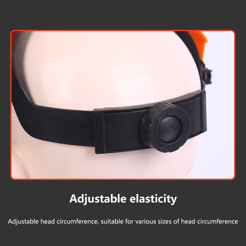 Head-Mounted Clear PVC Face Shield – Anti-Splash & Dust Protection for Lawn Mowing, Gardening, and Workshop Use