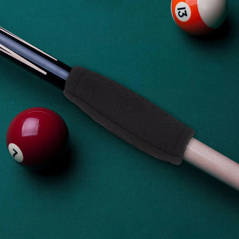 

2 Pcs Cleaner Pool Cue Cleaning Cloth for Snooker Stick Accessories Black Cotton