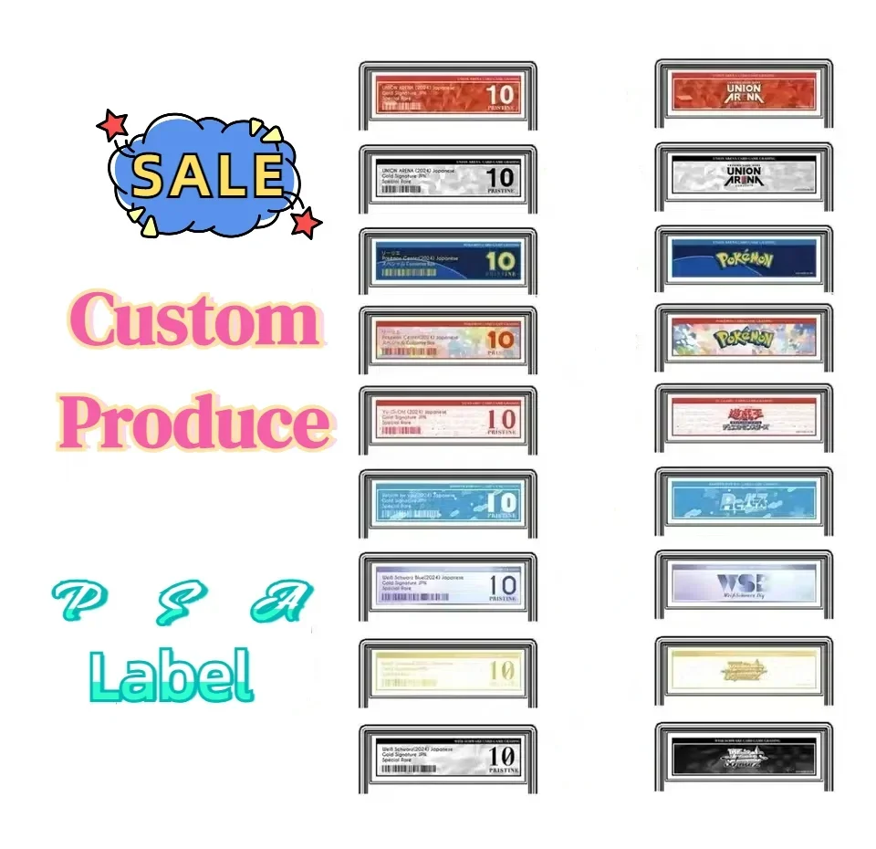 

Custom DIY Label PTCG Pokemon Rating Card Label Includes Front and Back