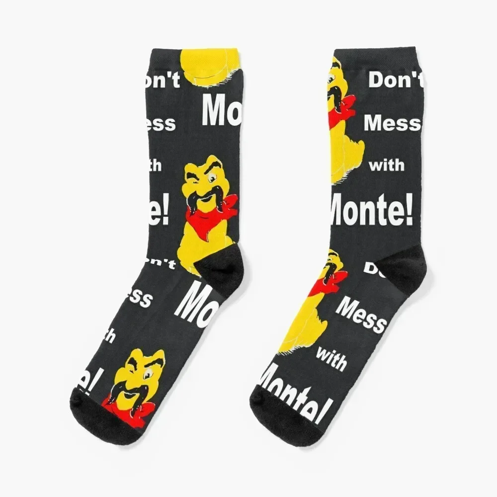 

80's Don't Mes with Monte! Vintage Monte Alban Socks Crossfit men cotton high quality loose gifts Men Socks Luxury Brand Women's