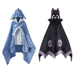 Hoodie Pajamas Multifunctional Air Conditioning Blanket Soft Cape Type Animal Coral Fleece Gifts for Friends