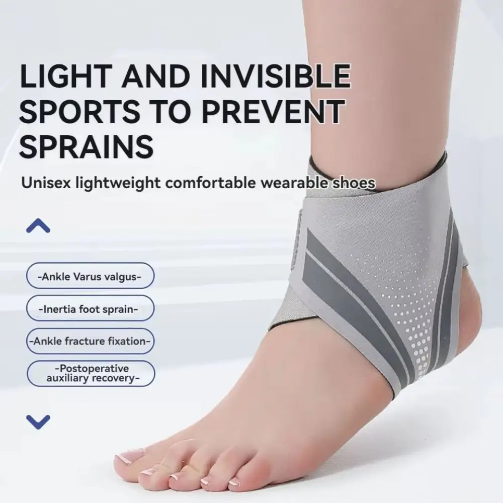 SBR Elastic Ankle Brace Lightweight Adjustable Compression Ankle Wrap Breathable Anke Support Brace Sprain Prevention