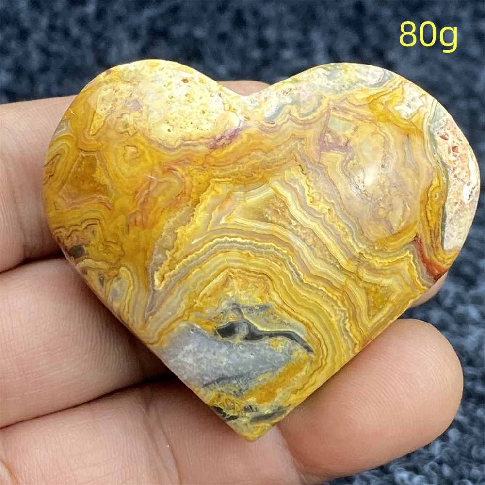 Natural Crazy Agate Beautiful Hand Carved Love Mind Healing Crystal Gemstone Garden Aquarium Home Decor Holiday Gift