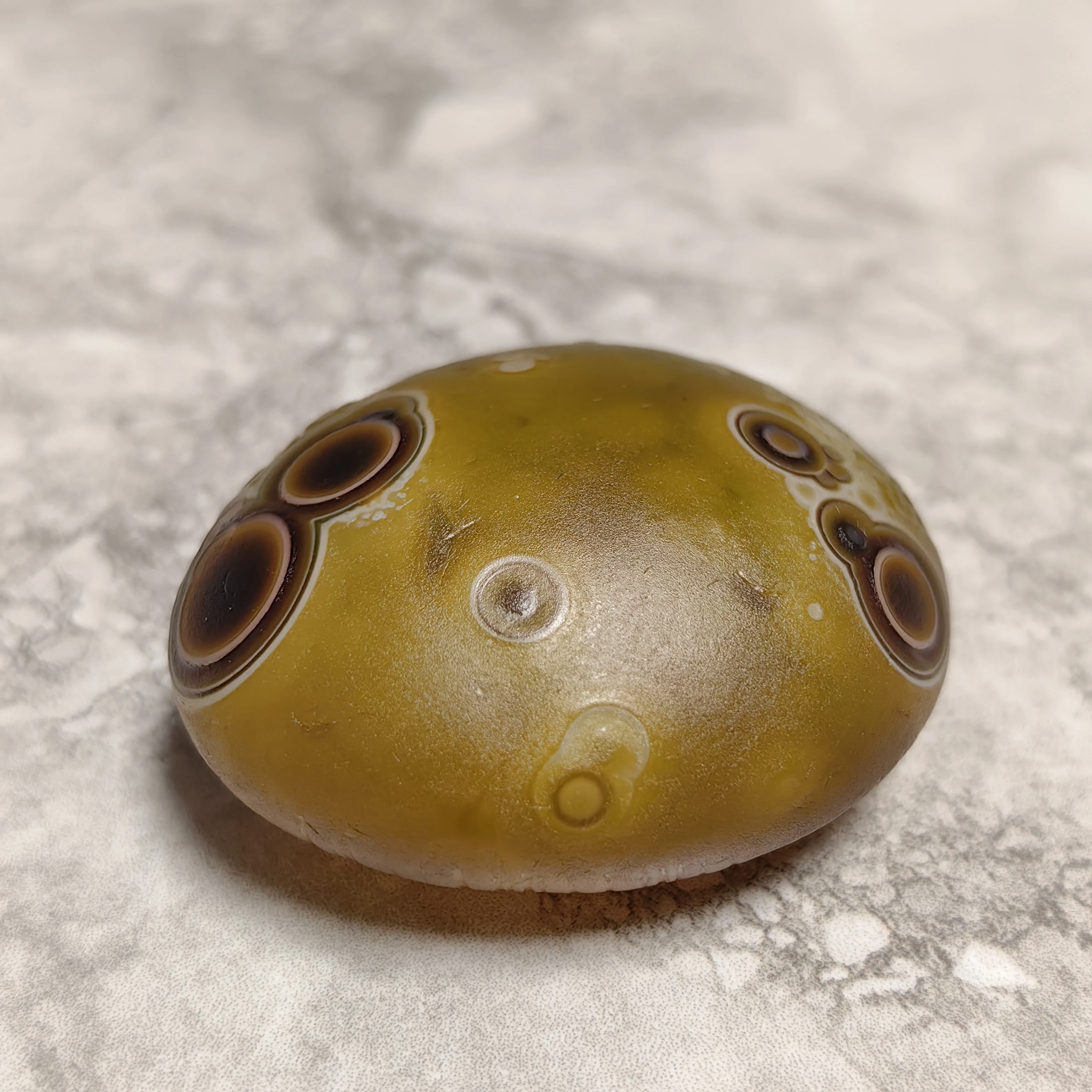 

Pure Natural Divine Eye Agate Wishing Palm Stones Good Luck Attract Wealth Stress Relief Anti Evil Amulet jewelry DIY Decoration