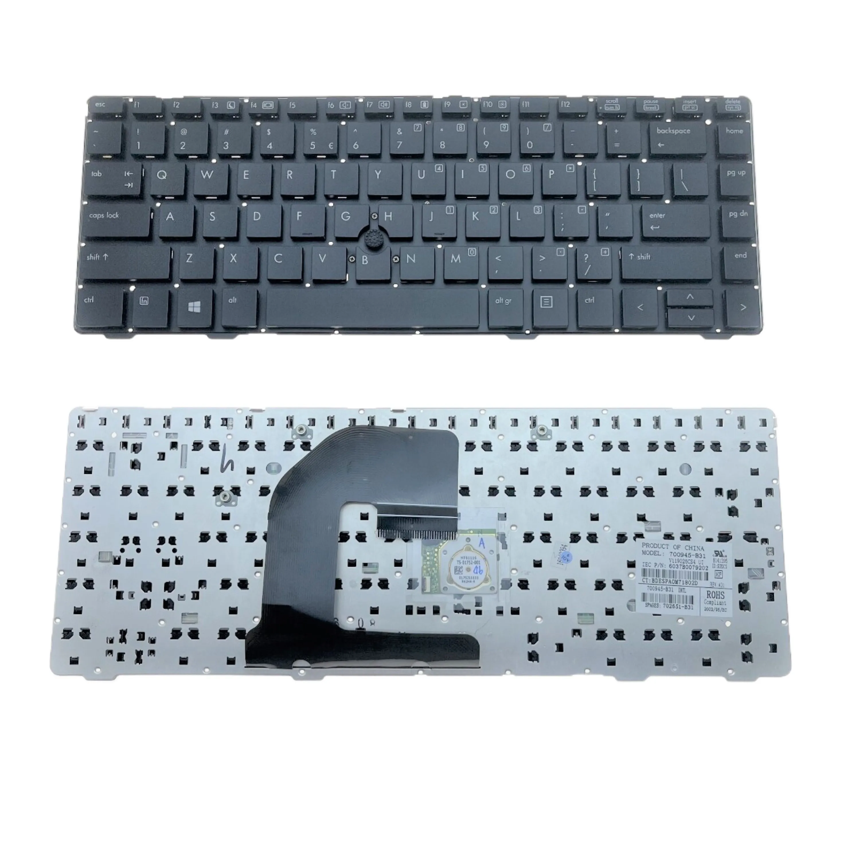 New US Laptop Keyboard For HP 8470B 8470P 8470 8460 8460p 8460w ProBook 6460 6460b 6470 Notebook PC Replacement 702651-B31