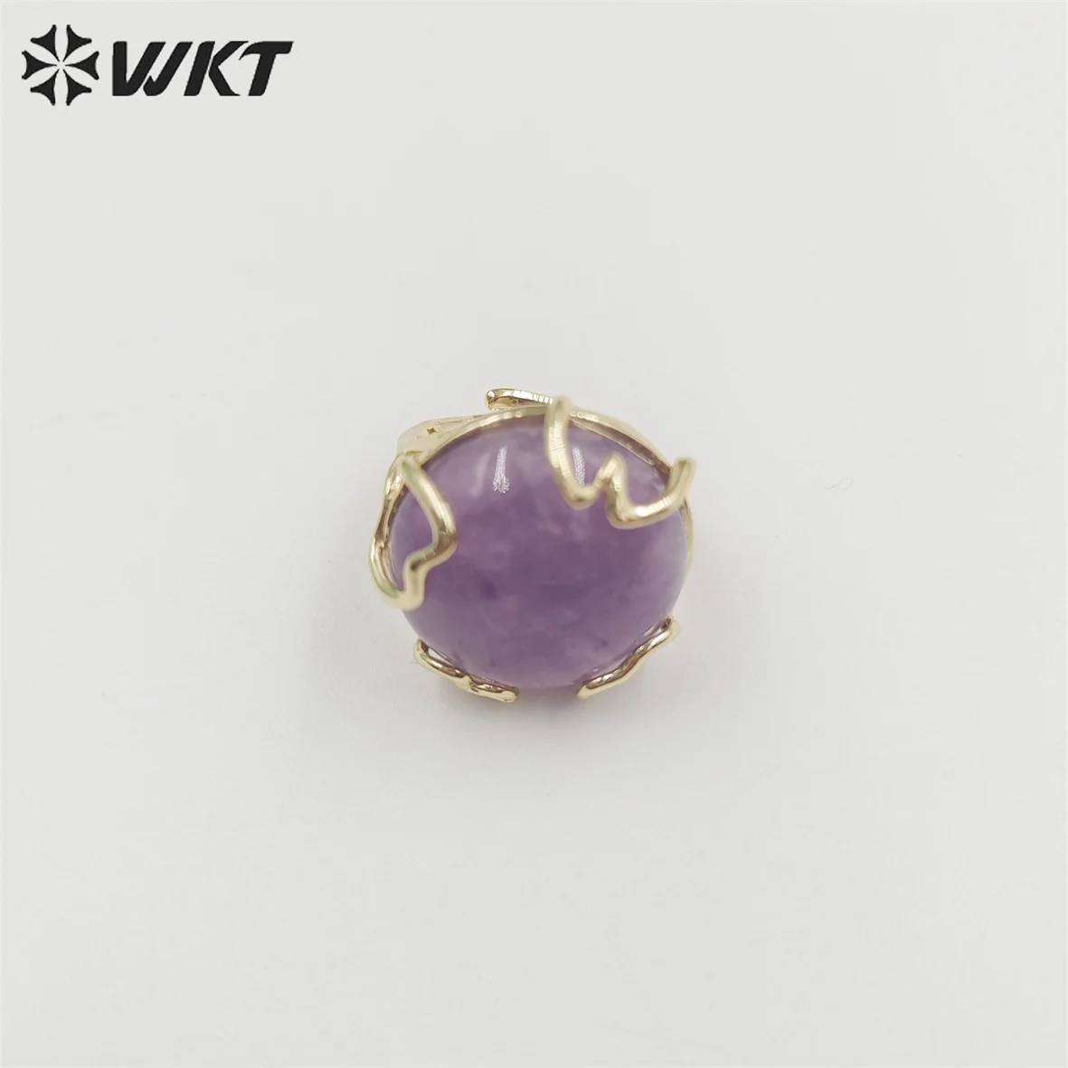 ​WT-R440 WKT Exclusive Natural Gemstone Amazing Birthday Stone Ring Handmade Amethyst For Women