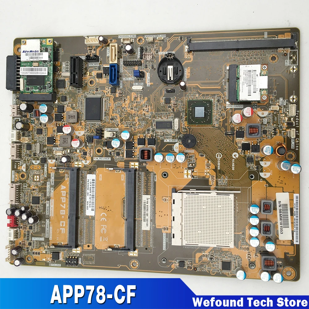 For HP 300-1018cn 1038cn 1058cn All-in-one Motherboard 510762-001 APP78-CF