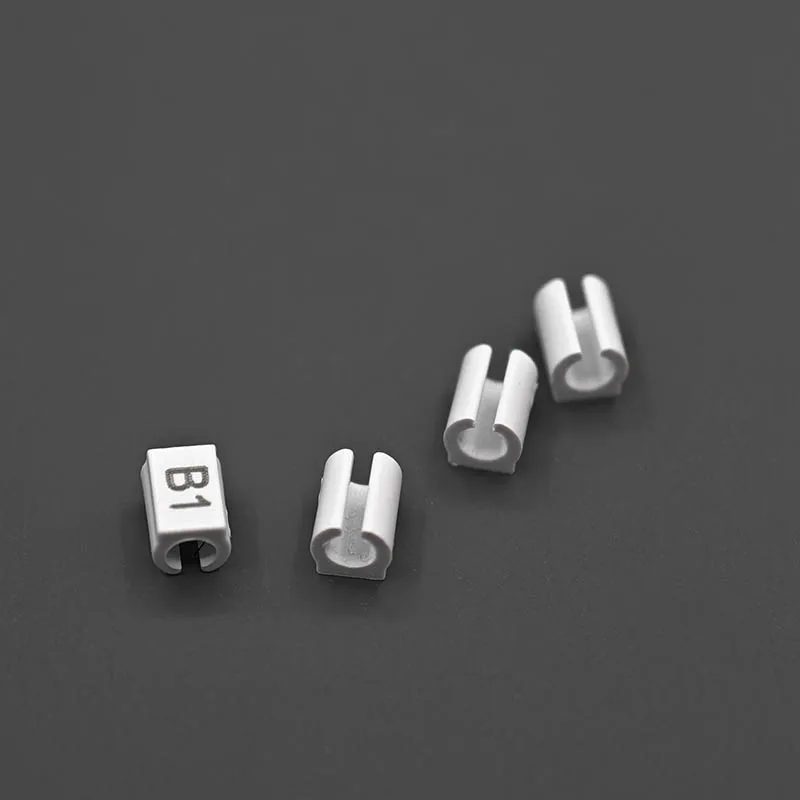 1000/5000pcs 2.0mm White Identification Ring Print Cable Marker Tube Wire Markers Customized Marking Sleeve Cable Identification