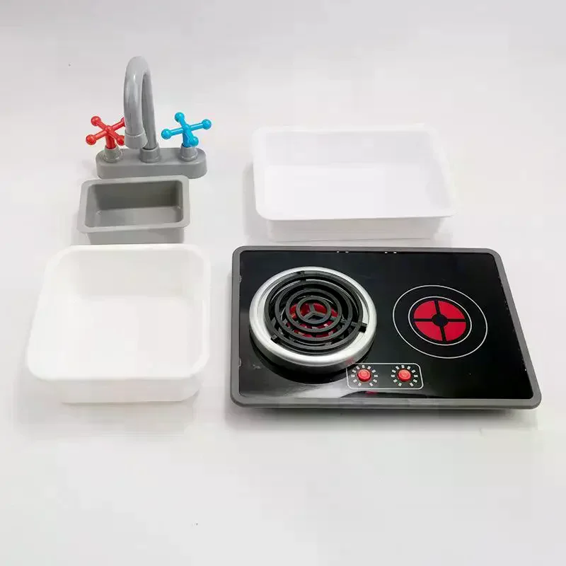 Play Kitchen Appliance Realistic Induction Stove With Sound & Light Pretend Play Kitchen Toy For Toddler Operated Models Kids