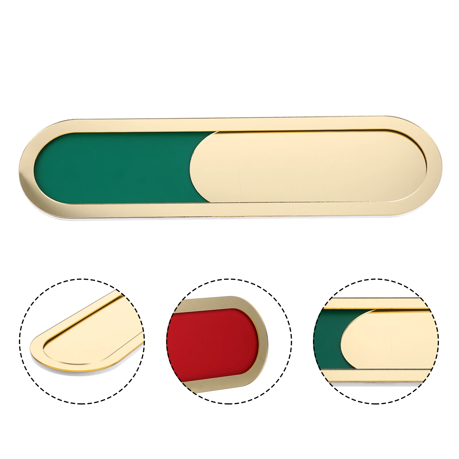 

Acrylic Meeting Room Door Sign Slide Indicator Privacy Signs for Office Occupied Vacant Easy Installation Material
