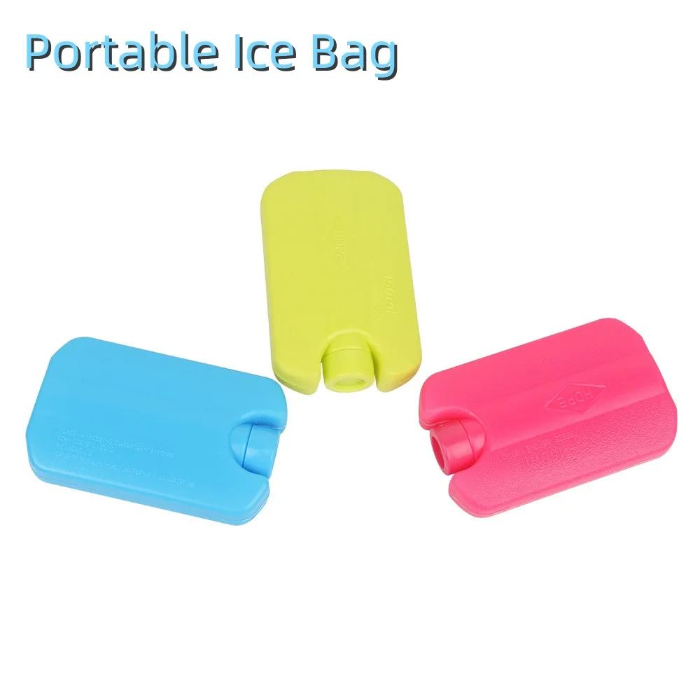 Reusable Ice Pack Cooler Bag for Lunch Dry Ice Container Freezer Box Fresh Food Storage Portable Picnic Cooler Bag Water Inject