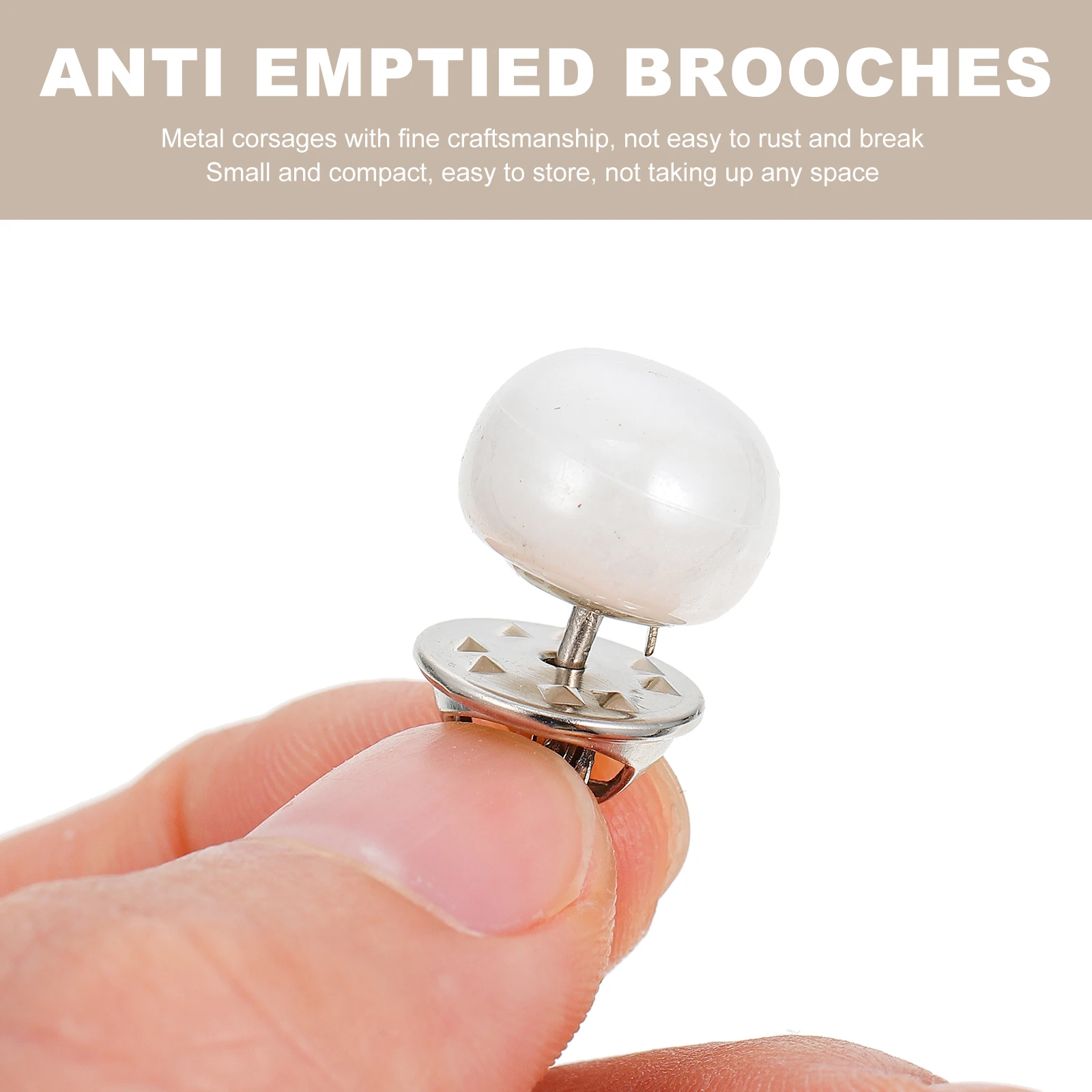 10 Pcs Buttons for Necklines Invisible Snaps Decoration Safety Brooch Chest Pin