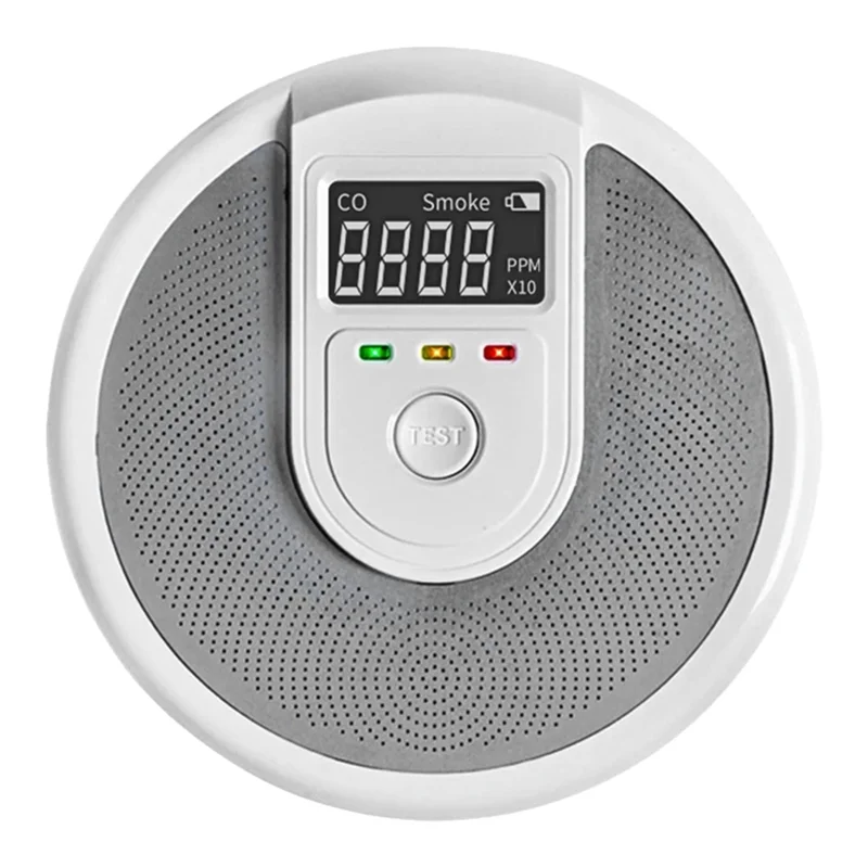 B03B-2 In 1 CO And Smoke Alarm Fire Protection Detector Carbon Monoxide Sensor Composite Independent Type Carbon Alarm