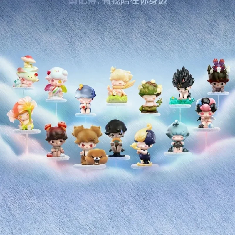 Oficial genuíno popmart dlaoo série estatuetas caixa cega bonito quarto brinquedos ornamentos caixas mistérios menina presentes do feriado pelo seu lado