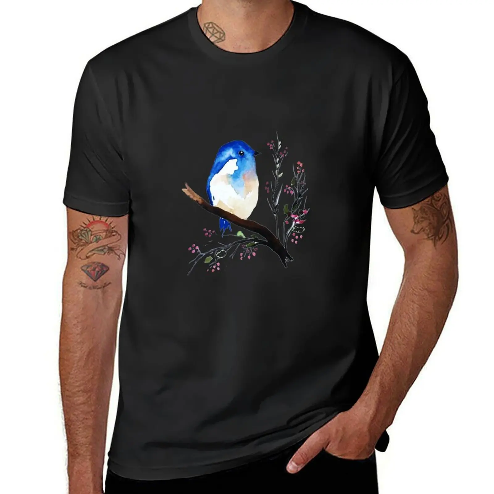 

Watercolour Blue Wren T-Shirt summer clothes kawaii clothes vintage clothes men t shirts