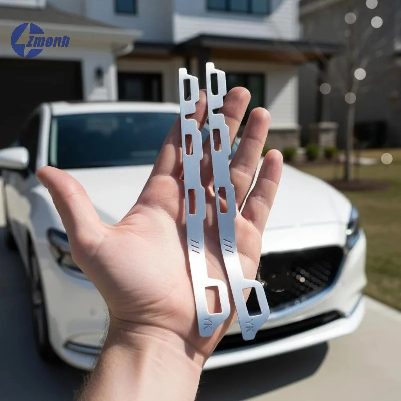 New！2Pcs Front Bumper Repair Metal Plate Buckle Broken Opening Rotten Buckle Repairer Bracket For 6 Atenza 2014-2019 For