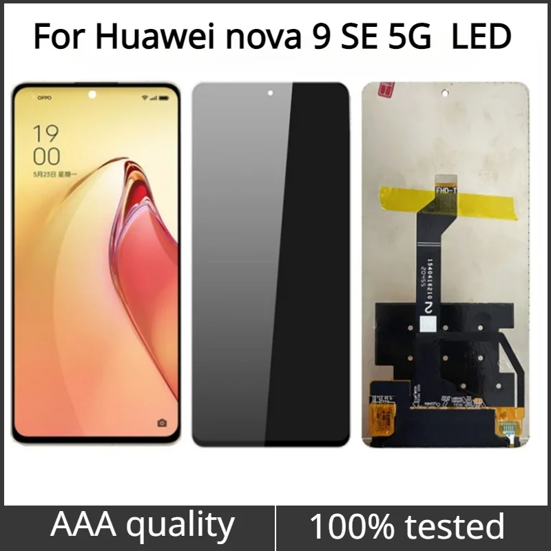 

6,78 дюймовый IPS ЖК-дисплей для Huawei Nova 9 SE 9SE 5G, ЖК-дисплей, сенсорная панель, дигитайзер для Honor 50 SE, зеркальный ЖК-дисплей с рамкой