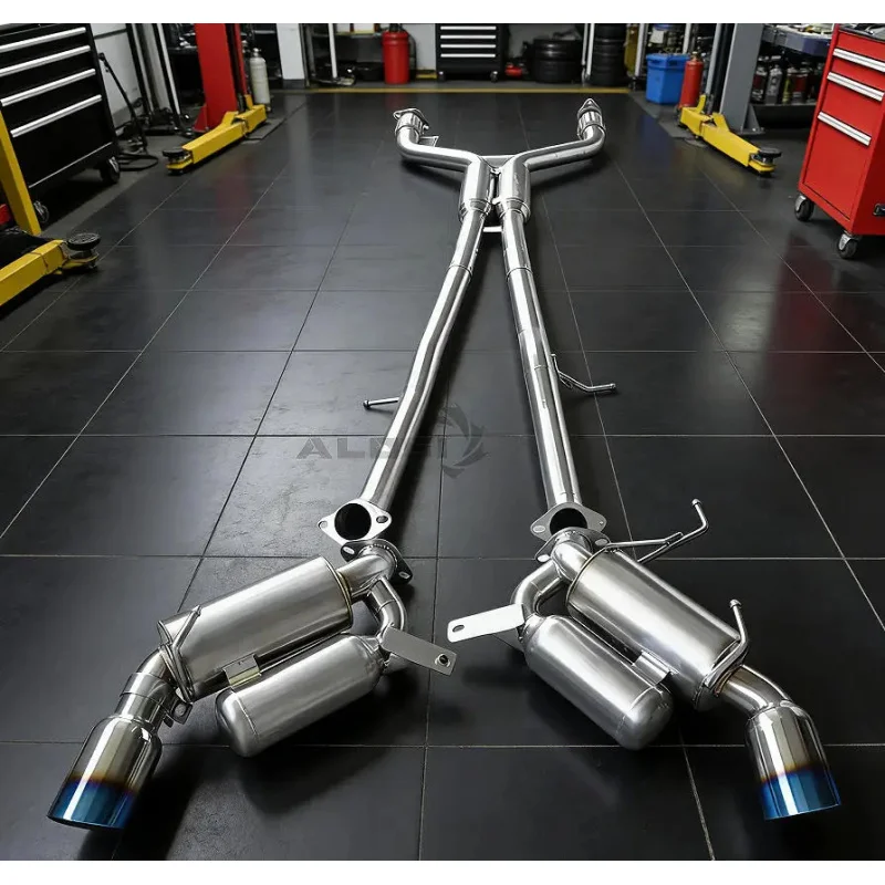 For Infiniti Q50 Cat Back Exhaust System3.0T 2017-2024, High Performance Mid Rear Exhaust Racing Performance Stainless Steel