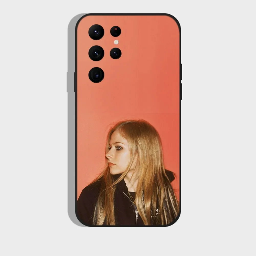 Singer Avril Lavigne Phone Case For Samsung S24,S22 Ultra,S20,S30 plus,S22 plus,S23,S30 ultra 5G Silicone Cover