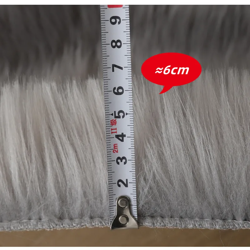 Super Soft Fur Carpet Thick Bedroom Plush Rug Oval Bedside Artificial Wool Fur Rugs White For Nordic Living Room Kidsroom Decor