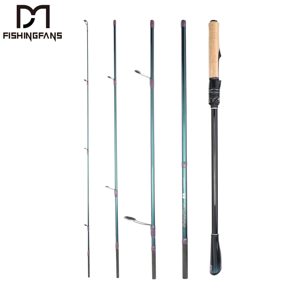 

Fishingfans 5 Sections FUJI O guide 2.4m 2.5m 30T Carbon fishing 20KG 4 sections casting snakehead fishing rod